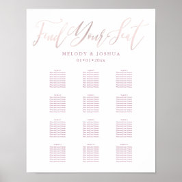 Póster PixDezines Caligrafía Rosa Rubor, Gráfico de Asien