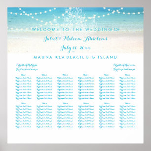 Póster PixDezines Candil/Playa/Grático de Asientos