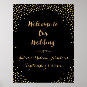 Póster PixDezines dazzled/faux gold/specks/DIY Recepción