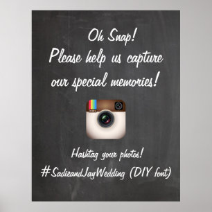 Póster PixDezines DIY Chalkboard/Instagram Sign