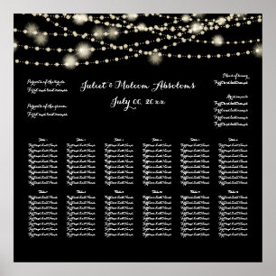 Póster PixDezines DIY color/lights strings/seating chart