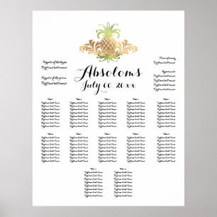 Póster PixDezines DIYColor+Fuente/Piña Asientos