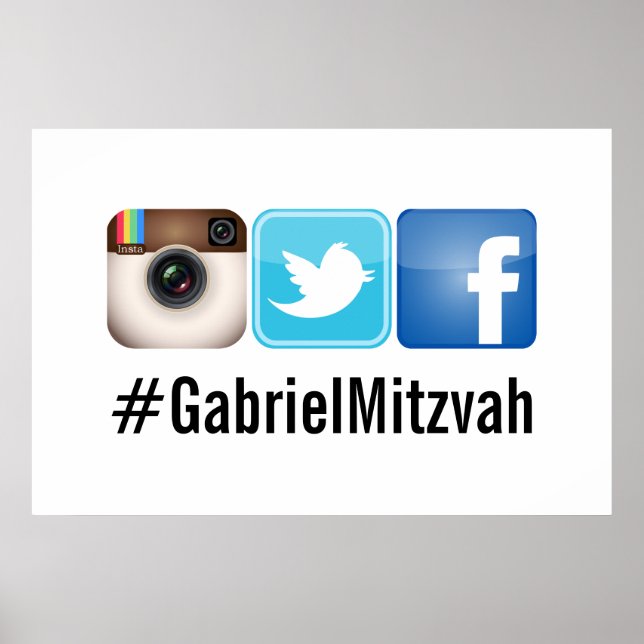 Póster PixDezines Etiqueta Social (Frente)