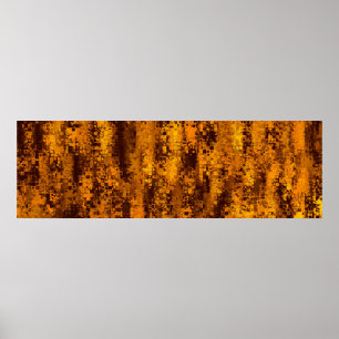 Póster píxel de artefacto abstracto de color