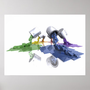 Póster Pixels paint - poster
