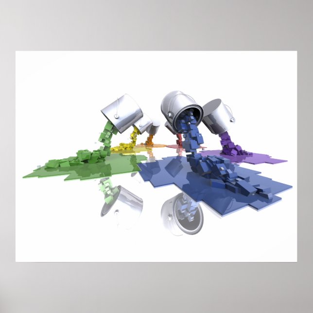 Póster Pixels paint - poster (Frente)