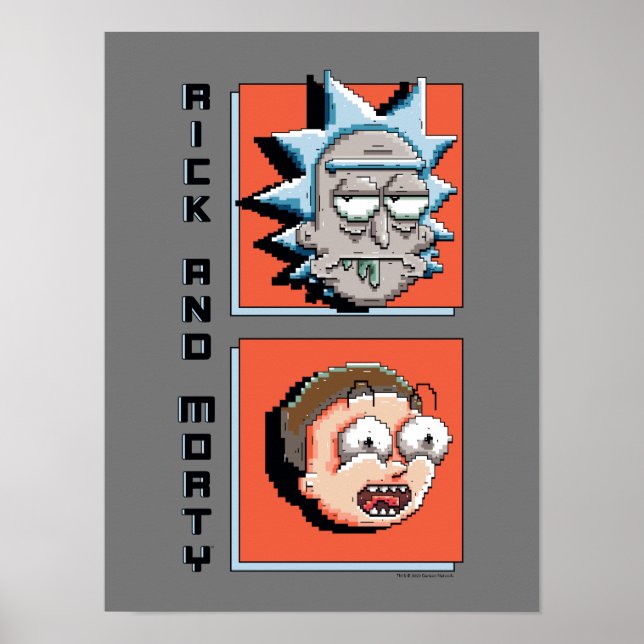 Póster Pixelverse Rick y Morty Panel Graphic (Frente)