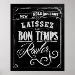 Póster Pizarra de New Orleans