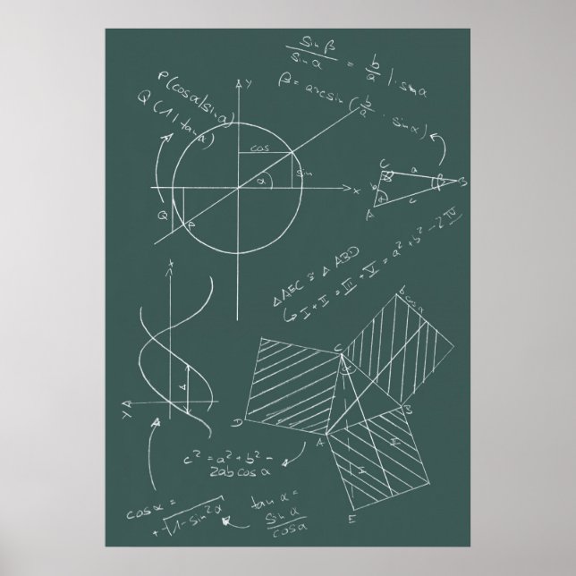 Póster pizarra matemática (Frente)