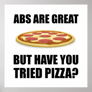 Póster Pizza abdominal