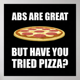 Póster Pizza abdominal