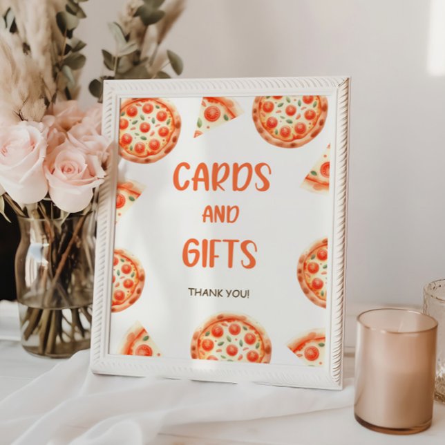 Póster Pizza Baby Shower Cards and Gifts Rótulo (Subido por el creador)
