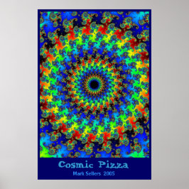 Póster Pizza cósmica