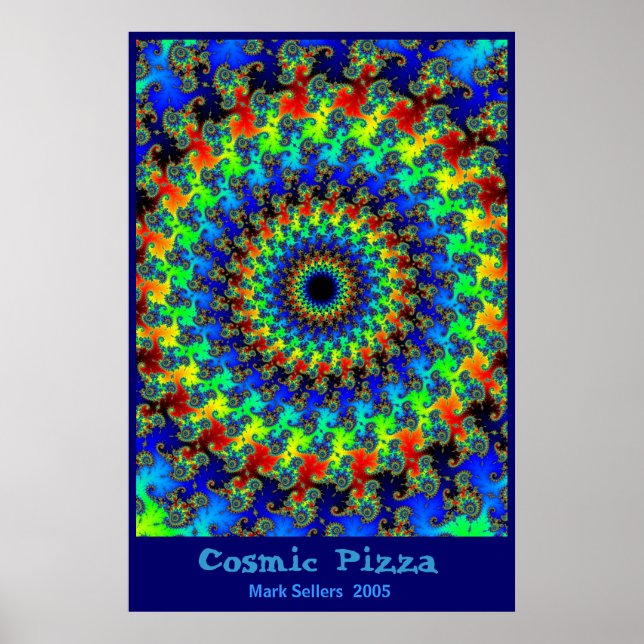 Póster Pizza cósmica (Frente)