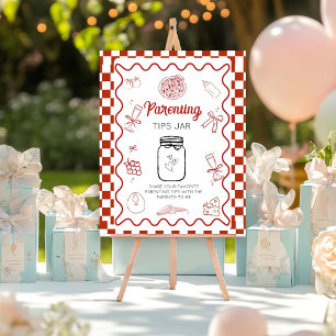 Póster pizza especial deliv Consejos para padres Jar Baby