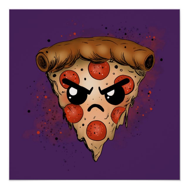 Póster Pizza grumpy (Anverso)
