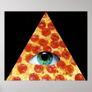 Póster Pizza Illuminati