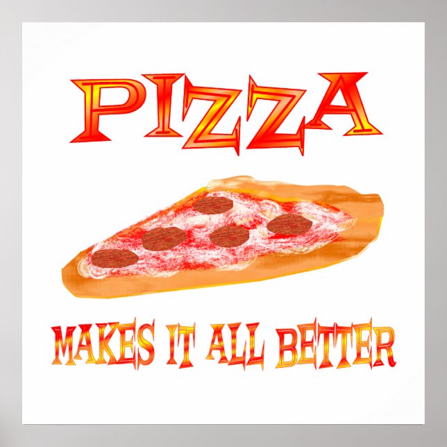 Póster Pizza lo hace mejor (Frente)