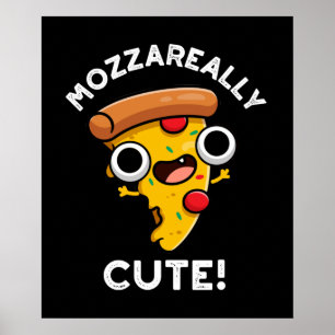 Póster Pizza Pun Dark BG