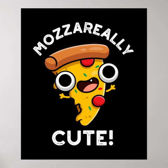 Póster Pizza Pun Dark BG (Frente)