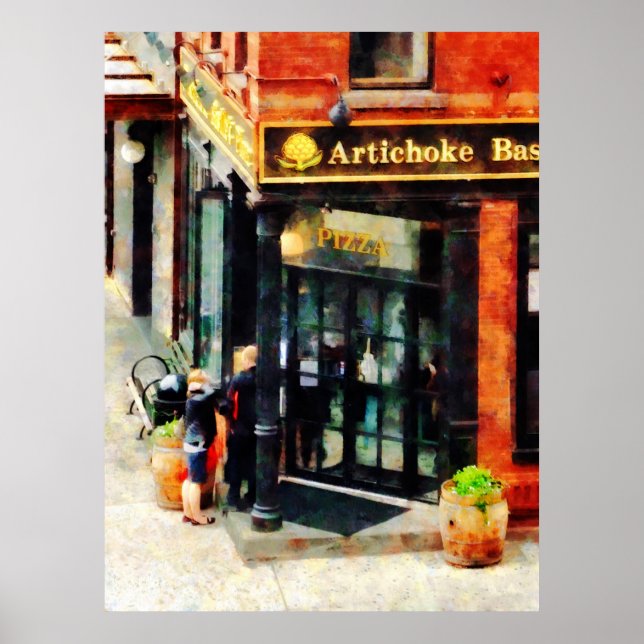 Póster Pizzería de Nueva York (Frente)