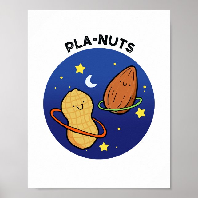Póster Pla-nut Poster de bolas de cacahuate para el espac (Frente)