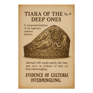 Póster Placa Arqueológica - La Tiara Innsmouth