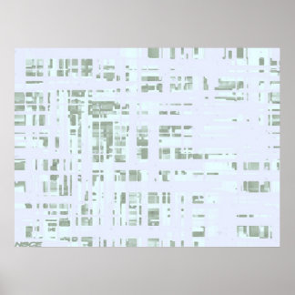 Póster Placa blanca