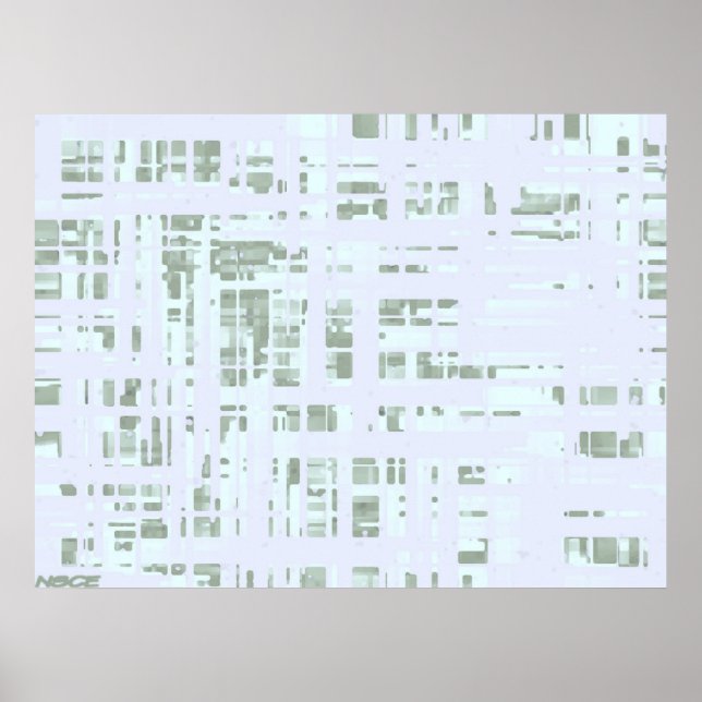 Póster Placa blanca (Frente)