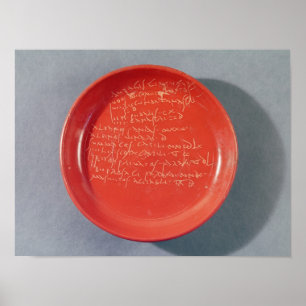 Póster Placa con texto celta, siglo I a 2º