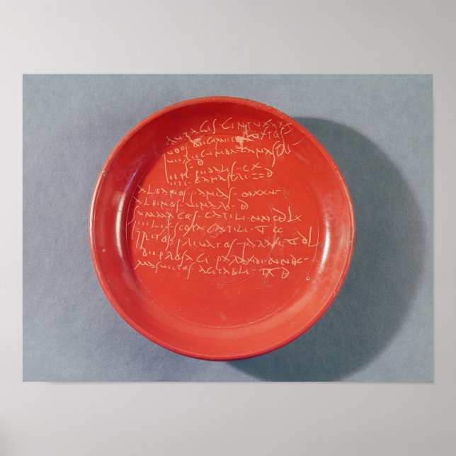 Póster Placa con texto celta, siglo I a 2º (Frente)