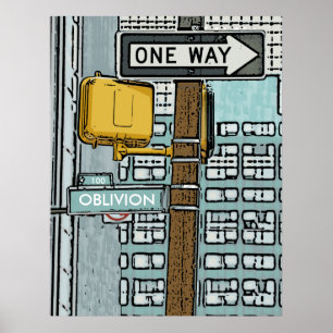 Póster Placa de calle