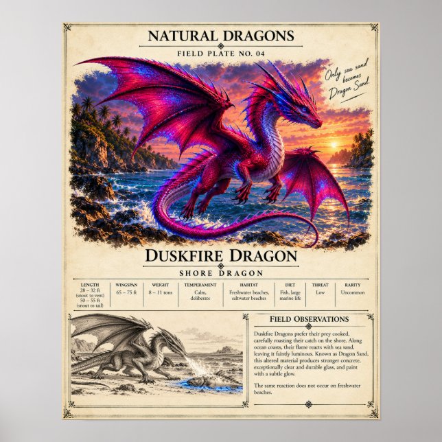 Póster Placa de Campo Duskfire (Frente)