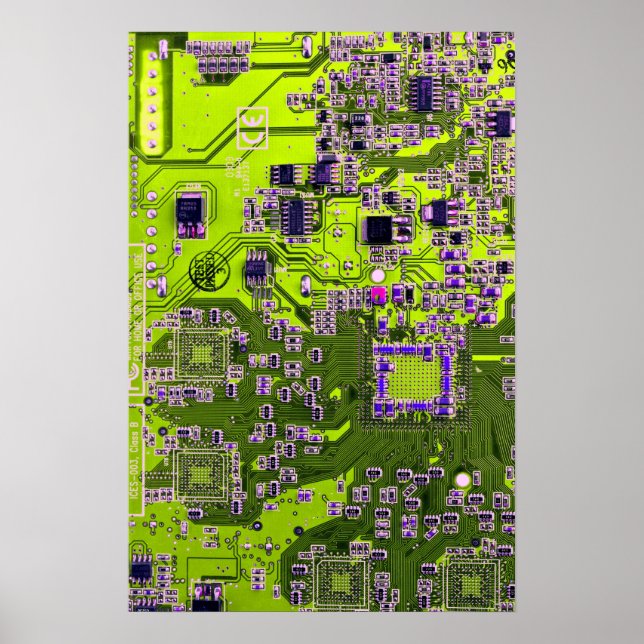 Póster Placa de circuito impreso del conjunto PCB del cir (Frente)