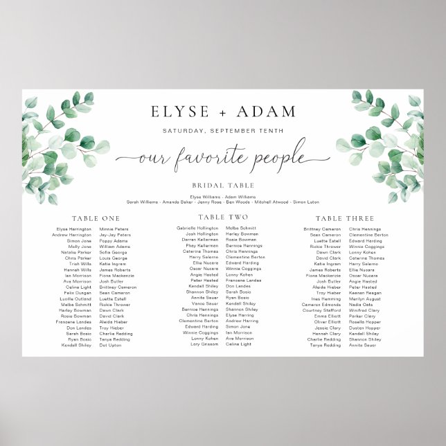 Póster Placa de espuma de la tabla de banquetes Ferras Gr (Frente)