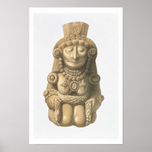 Póster Placa de los "monumentos antiguos de México", 186