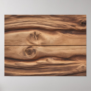 Póster Placa de madera de alta resolución