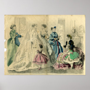 Póster Placa de moda de diciembre de 1866