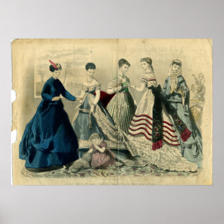 Póster Placa de moda de diciembre de 1867