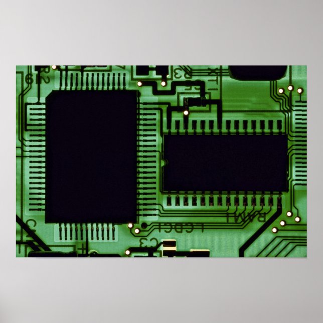 Póster Placa de ordenador (Frente)