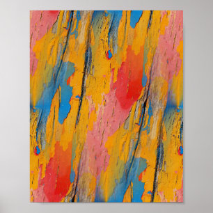 Póster Placa de pintura colorida