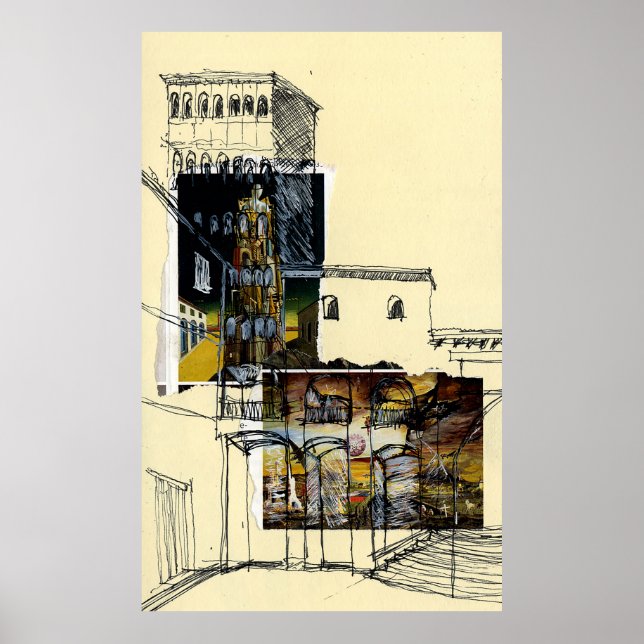 Póster Placa del Rei, Barcelona (Frente)