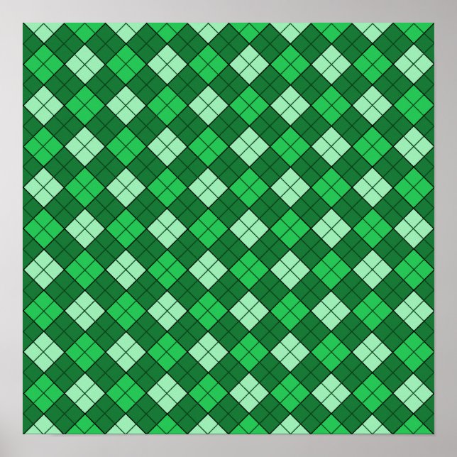 Póster Placa verde (Frente)