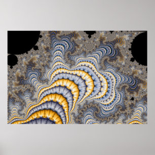 Póster Placas fractales - Fractal