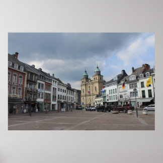 Póster Place Albert 1er, Malmedy, Bélgica