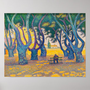 Póster Place des Lices, St. Tropez   Paul Signac  
