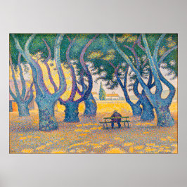 Póster Place des Lices, St. Tropez Por Paul Signac