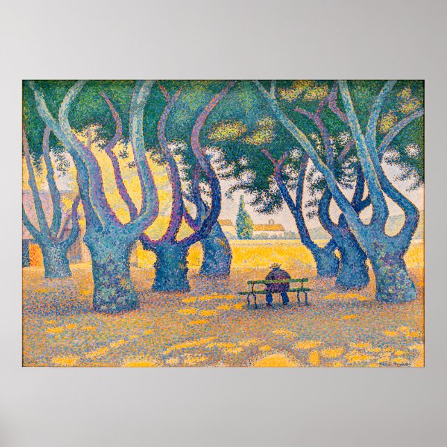 Póster Place des Lices, St. Tropez Por Paul Signac (Frente)