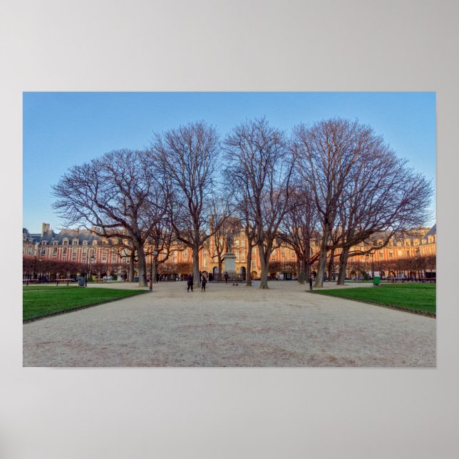 Póster Place des Vosges en París - Francia (Frente)