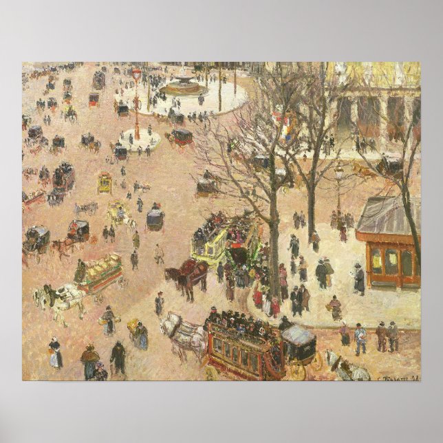 Póster Place du Theater Francais, 1898 (Frente)